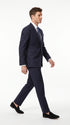 Men’s Navy Linen Suit for Beach Wedding, Summer Dress Suit with Jacket and Pants