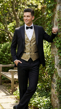 Men’s Black Award Ceremony Blazer Vintage Formal Tuxedo Jacket