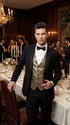 Men’s Black Award Ceremony Blazer Vintage Formal Tuxedo Jacket