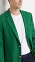 Executive Apparel Ultralux Men’s Kelly Green Blazer Jacket, Formal Sport Coat for Weddings and Events