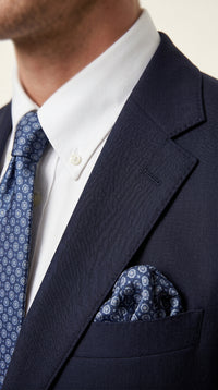 Men’s Navy Linen Suit for Beach Wedding, Summer Dress Suit with Jacket and Pants