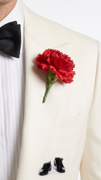 Men’s James Bond Inspired Ivory White Tuxedo Suit, Classic 007 Formal Dinner Jacket for Weddings, Prom and Costume Parties
