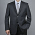 Mantoni Black or Gray 2-Button Slim or Modern Fit Suit