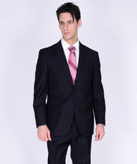 Mantoni Black or Gray 2-Button Slim or Modern Fit Suit