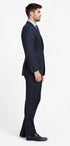 Mantoni Black, Gray, Navy Blue Stripe Two-button Wool Suit 3 Fabrics
