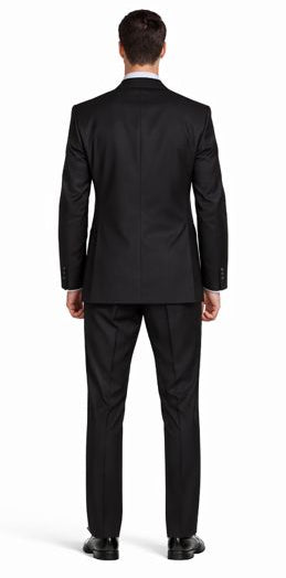 Mantoni Black or Gray 2-Button Slim or Modern Fit Suit
