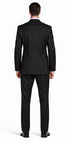 Mantoni Black or Gray 2-Button Slim or Modern Fit Suit