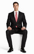 Mantoni Black or Gray 2-Button Slim or Modern Fit Suit