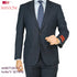 Mantoni Black, Gray, Navy Blue Stripe Two-button Wool Suit 3 Fabrics
