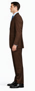 Mantoni Brown Two-Button Wool Suit