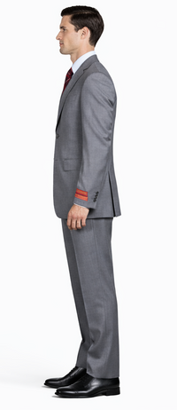 Mantoni Gray Two-button Super Wool Suit