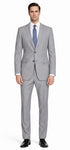 Mantoni Lt. Gray Two-button Wool Suit in Modern or Slim-Fit
