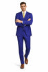 Mens Mantoni French Blue Suit – Stylish Blue Suit for Wedding, Business and Formal Wear