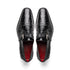 Marco Di Milano Mens Black Caiman Monk Strap Shoes Rovigo
