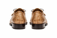 Marco Di Milano Mens Rustic Tan Caiman Gator Derby Apricena