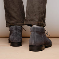 Zelli Marco Italian Suede Chukka Boots in Grey | Luxury Footwear