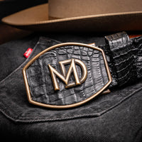 Marco_Di_Milano Marlboro Belt Black Leather Shoe