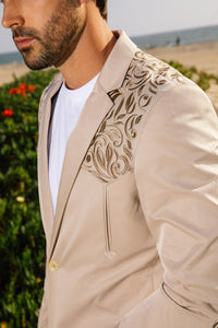 Men’s Embroidery Blazer – Fashion Designer Dress Jacket for Formal and Party Wear