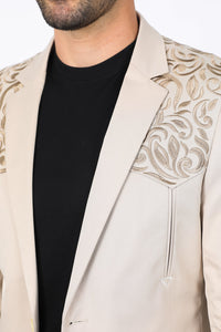 Men’s Embroidery Blazer – Fashion Designer Dress Jacket for Formal and Party Wear