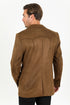 Double Button Suede Western Blazer Brown