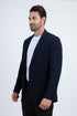 Men’s Navy Western Cowboy Blazer – Double Button Dress Coat