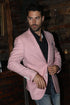 Men’s Pink Sport Coat – Modern Fit Stretch Blazer for Evening Wear