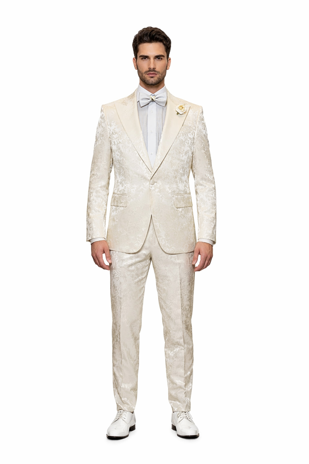jona michelle gold dress Men's Stacy Adam's Paisley Velvet Prom & Wedding Tuxedo Jacket in Gold, 2XL / Gold
