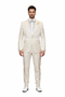 Men’s Champaign Ivory  Jacquard Paisley Tuxedo Suit with Satin Shawl Lapel – Elegant Wedding and Prom Outfit By Rossiman
