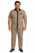 Mens Houndstooth Walking Suit by Dreams by Zacchi – 2 Piece Lei sure Set in brown/tan-99