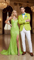 Men’s Lime Green Blazer – Bright Formal Sport Coat for Prom, Wedding and Statement Party Wear in Neon Light Green