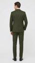 Mens Military Green 3-Piece Suit – Slim Fit Wedding, Business & Formal Suit with Vested Set