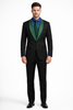 Men's Classic Formal Blazer with Shawl Lapel and Modern Wedding Style