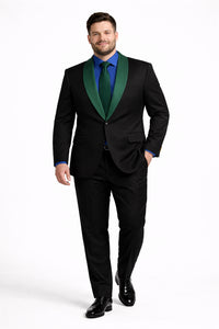 Men's Classic Formal Blazer with Shawl Lapel and Modern Wedding Style