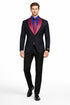 Men's Classic Formal Blazer with Shawl Lapel and Modern Wedding Style