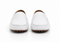 Men’s Mundo White Leather Loafers – Classic Slip-On Dress Shoes for Casual and Formal Wear