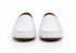 Men’s Mundo White Leather Loafers – Classic Slip-On Dress Shoes for Casual and Formal Wear