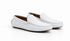 Men’s Mundo White Leather Loafers – Classic Slip-On Dress Shoes for Casual and Formal Wear