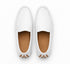 Men’s Mundo White Leather Loafers – Classic Slip-On Dress Shoes for Casual and Formal Wear