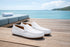 Men’s Mundo White Leather Loafers – Classic Slip-On Dress Shoes for Casual and Formal Wear