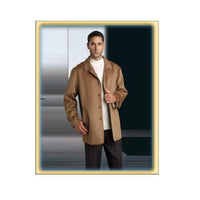 Men's Overcoat 3 Buttons Men's Dress Coat Under Front Placket Heavy overcoat - Men's Wool Blend topcoat