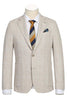 Men's Pelago Unconstructed Blazer - Half Canvas, Light Tan Windowpane Plaid - USA Men's Outlet