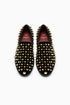 Men’s Studded Velvet Loafers – Designer Party and Prom Dress Shoes with Gold and Silver Spikes