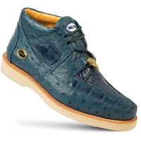 Men's Wild West Boots Caiman and Ostrich Skin Shoe 2ZA050214