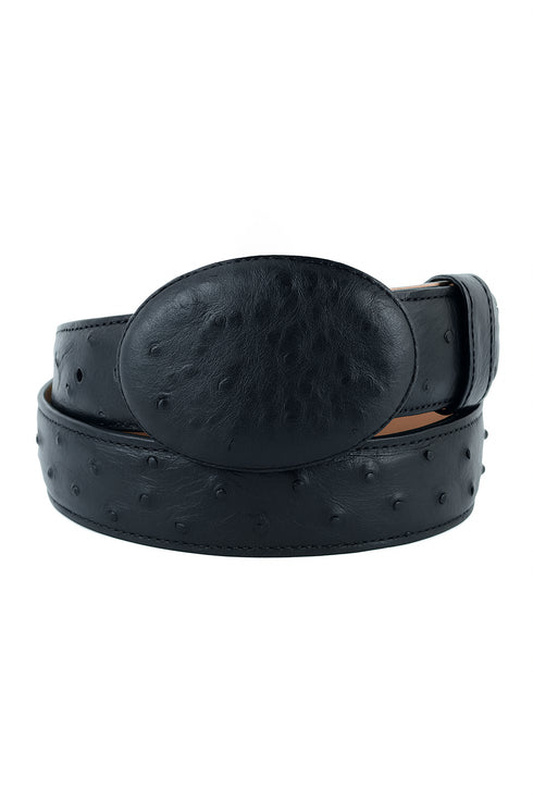 Men's Wild West Ostrich Skin Cowboy Belt 2C110305