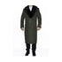 Men's Big And Tall Overcoat Long olive green Winter coat