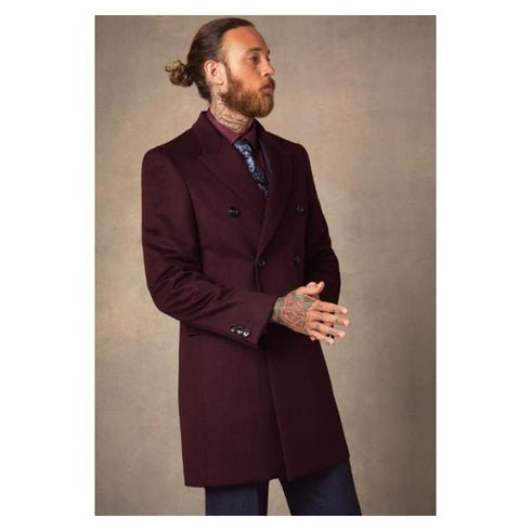 Men's Burgundy ~ Wine ~ Maroon Overcoats