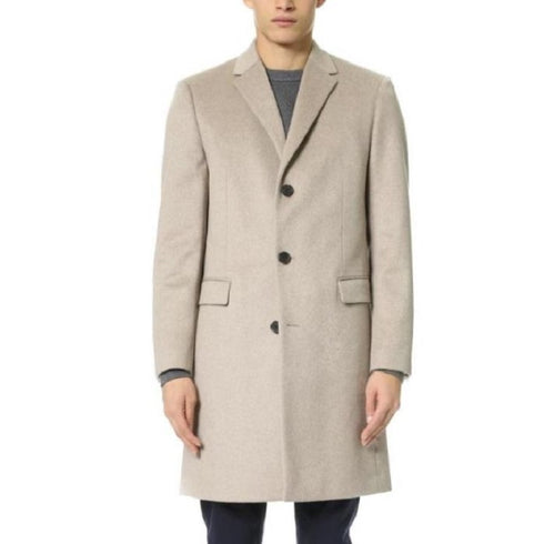 Mens Cashmere Overcoat Tan