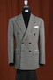 Men’s Houndstooth Wool Blazer | Black & White Modern Fit Sport Coat