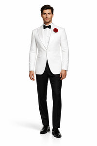 Mens 007 James Bond White Tuxedo