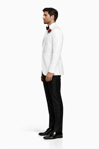 Mens 007 James Bond White Tuxedo
